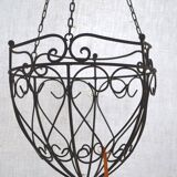 planter suspension wrought iron