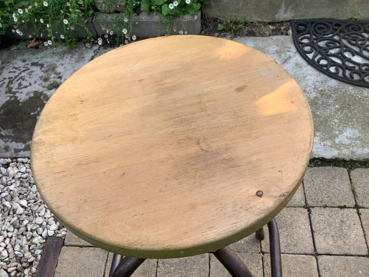 Tabouret d’atelier industriel vintage