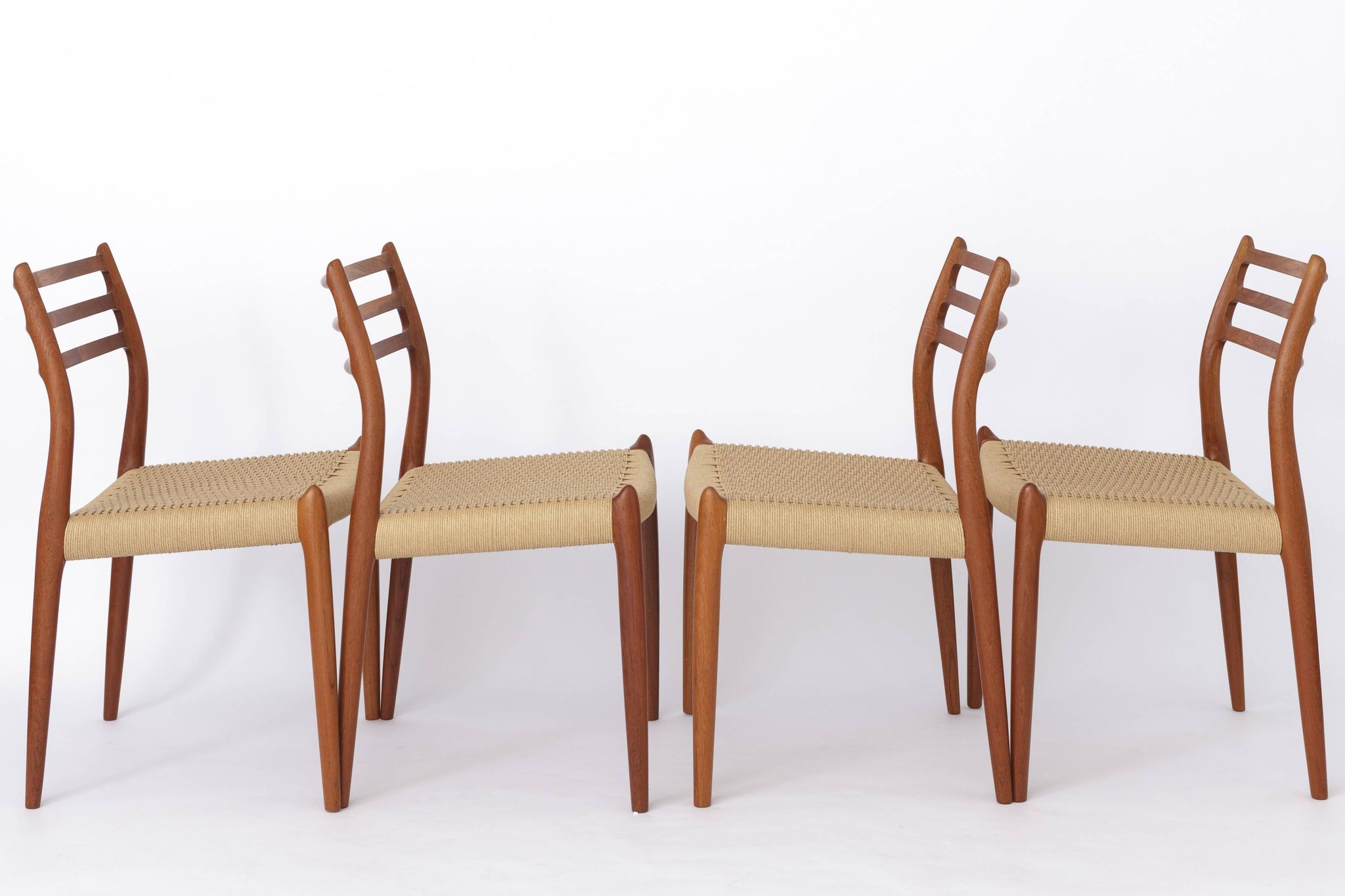 4 of 8 Niels Otto Møller Model 78 Dining Chairs | Danish Teak 1960s Vintage