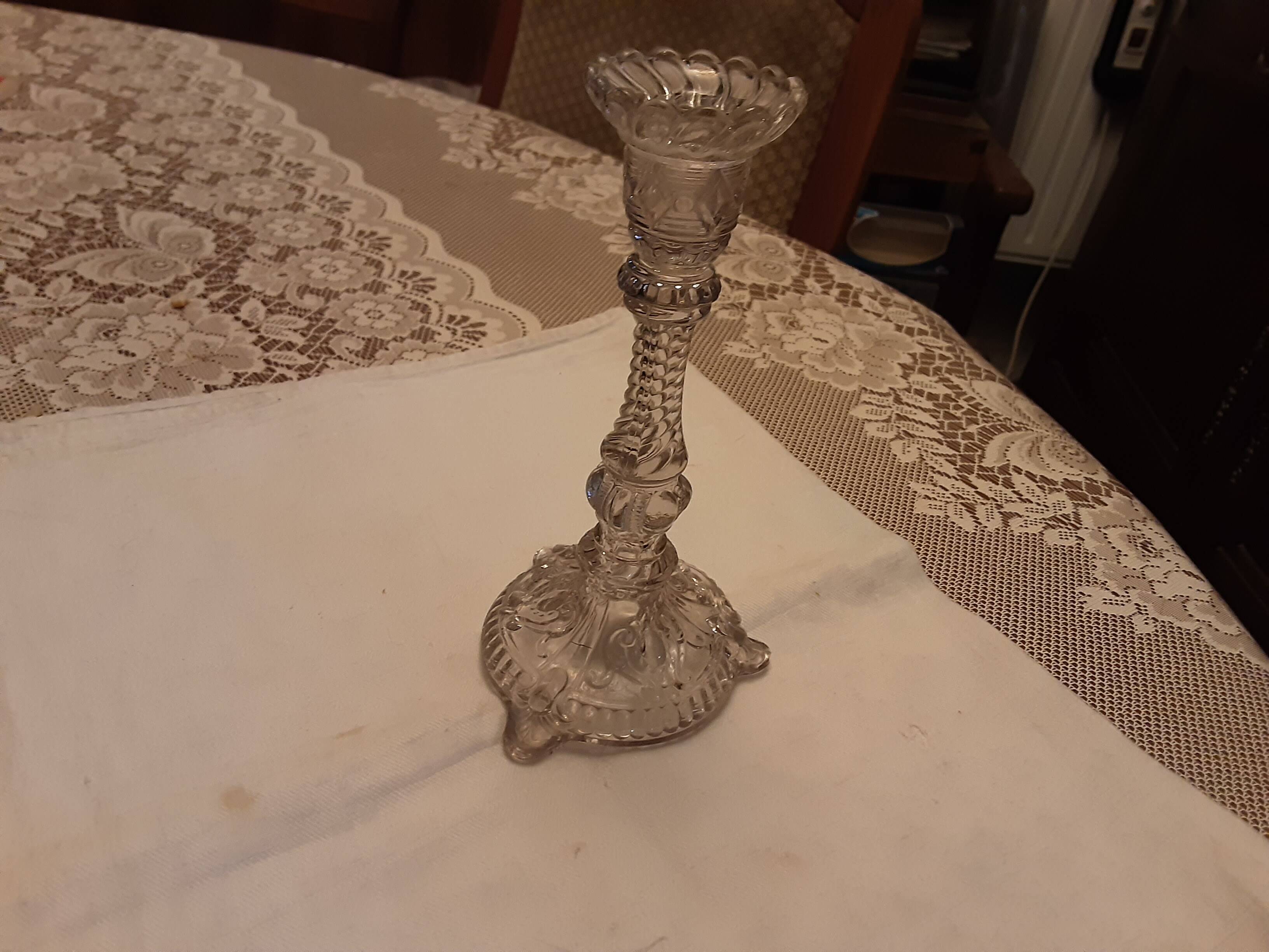 PRESSED GLASS CHANDELIER