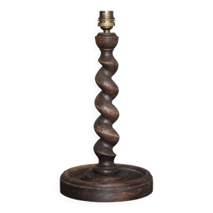 lampe bois, pied de lampe