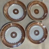5 coupelles anciennes en porcelaine U et Cie Sarreguemines
