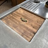 Solid oak bar counter