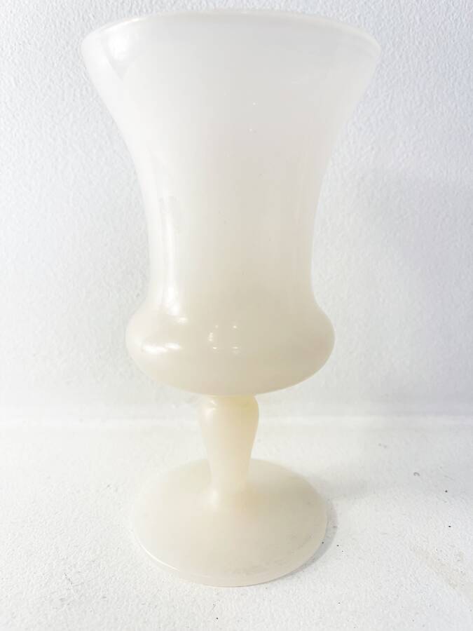 Pink alabaster stone vase, 1960