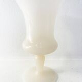 Pink alabaster stone vase, 1960