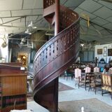 Escalier colimaçon en bois XXeme