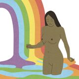 The Bather, art print 13x18 cm, numbered and signed