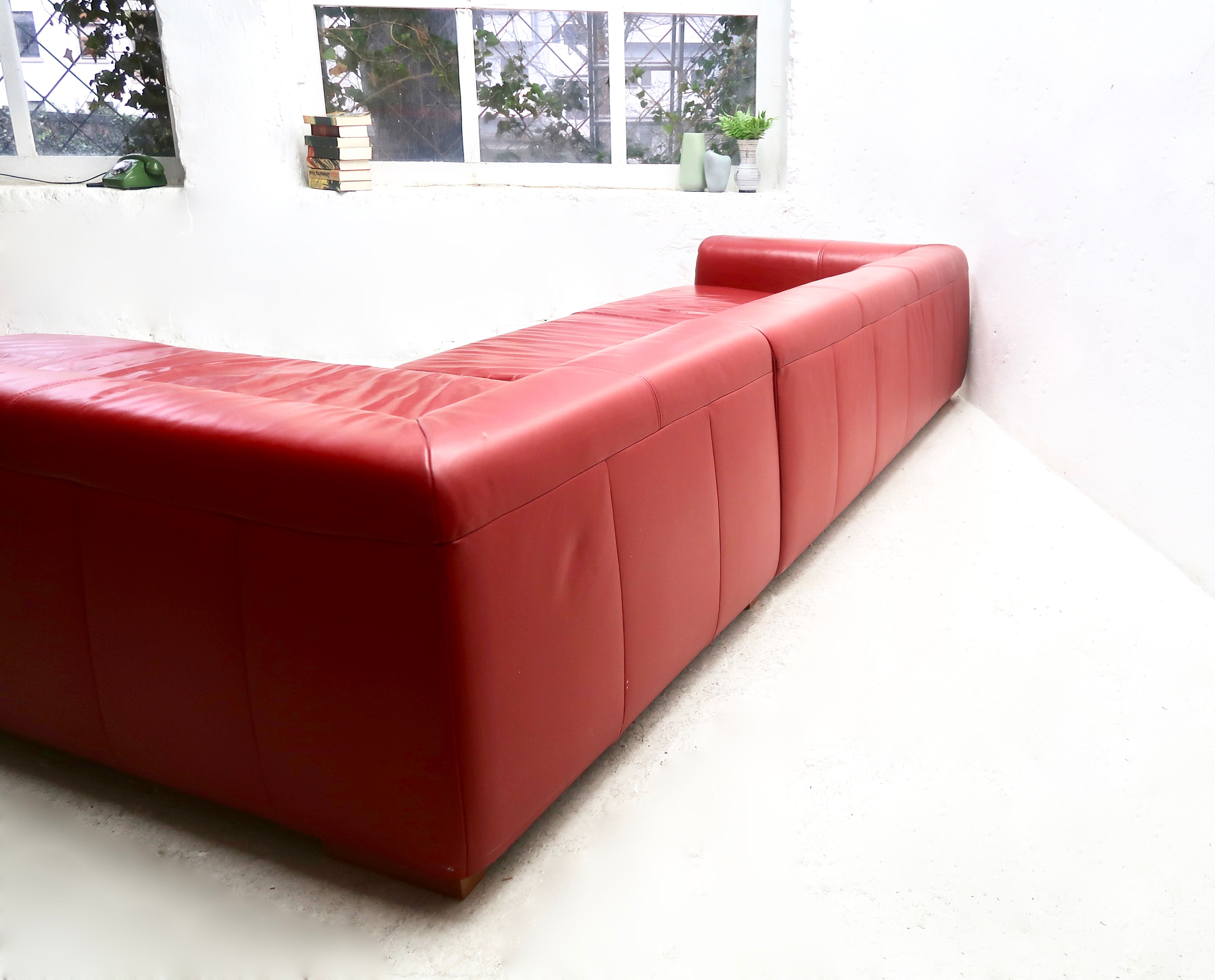 Ewald Schillig leather sofa, 2000s