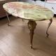 Vintage coffee table in polychrome marble – Louis XV style – Restored