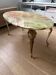 Vintage coffee table in polychrome marble – Louis XV style – Restored