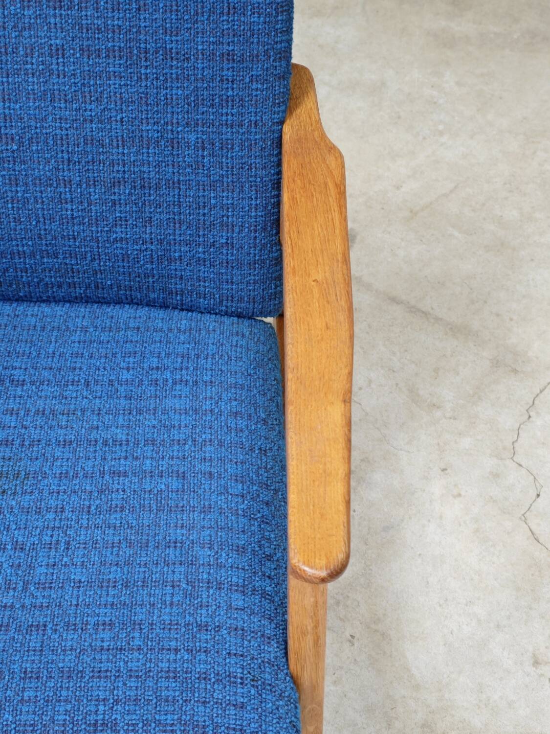 Pair of blue armchairs by Jiri Jiroutek for Interier Praha, 1960