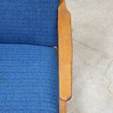 Pair of blue armchairs by Jiri Jiroutek for Interier Praha, 1960