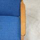 Pair of blue armchairs by Jiri Jiroutek for Interier Praha, 1960