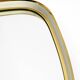 Huge Mid Century "Zier-Form" wall mirror with heavy brass frame with Label