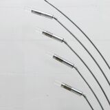 Midcentury Italian Arched Floor Lamp 5 Lights Chrome Metal and Lucite, 1960