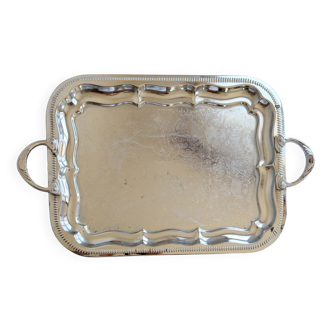 Vintage silver-plated service tray – Handles