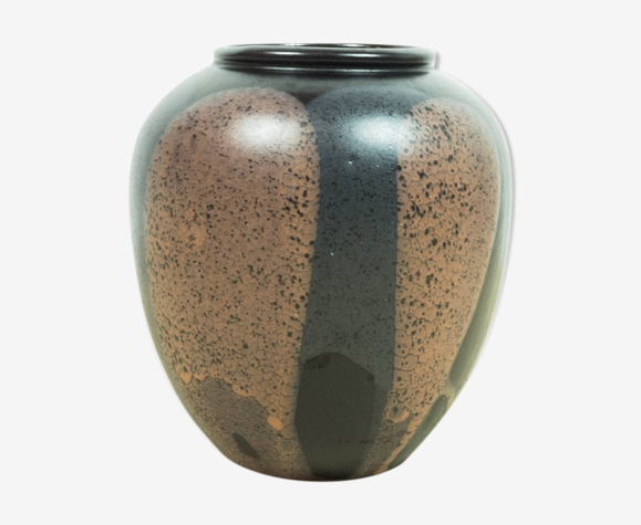 Black Brown ceramic vase by Steuler | Selency