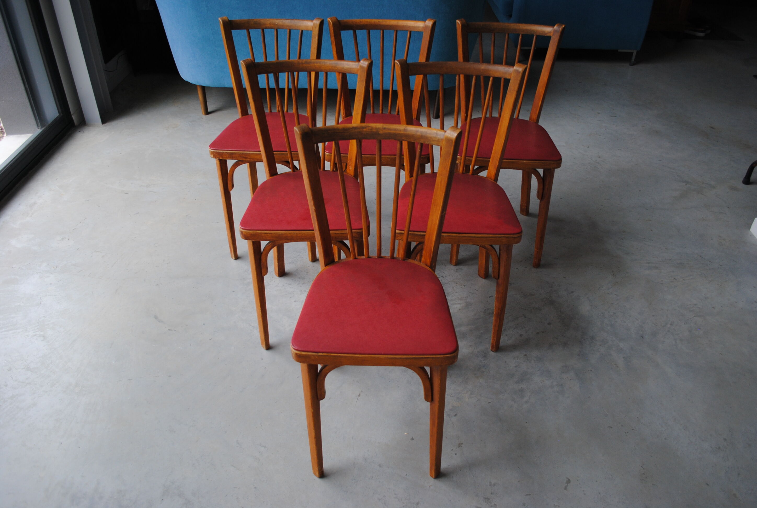 Lot de 6 chaises bistrot Baumann