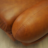 Leather armchair, Italian design, 1970s, production: Italy