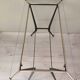Antique side table in metal and glass
