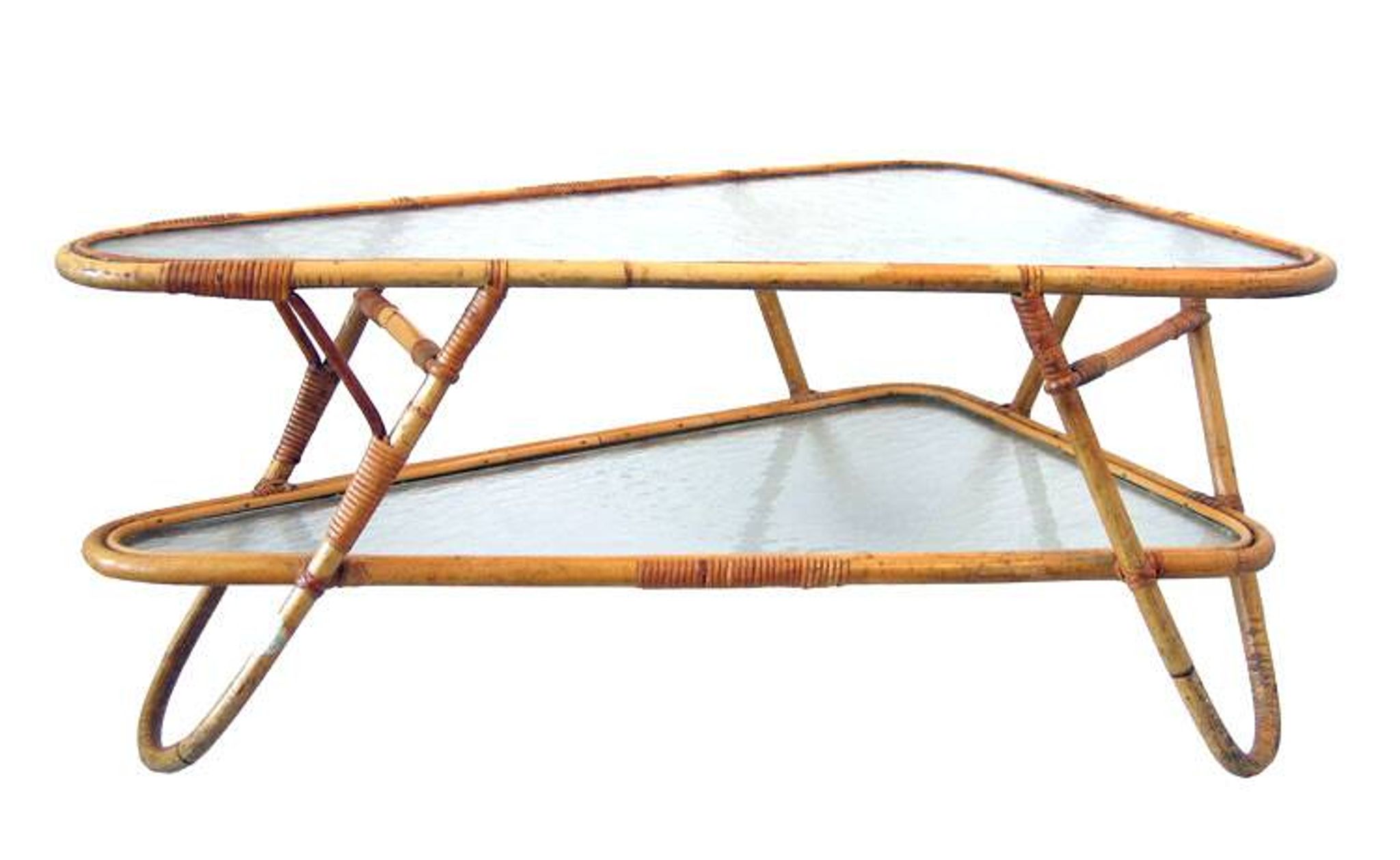Large coffee table in rattan by Dirk van Sliedrecht for Rohe Noordwolde.