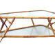Grande table basse en rotin par Dirk van Sliedrecht pour Rohe Noordwolde.