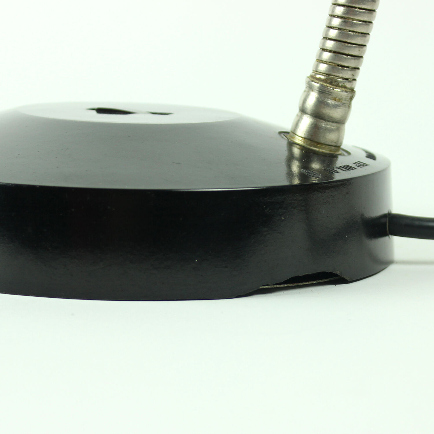 Table lamp in black bakelite and metal by Elektrosvit, Szechoslovakia, 1970