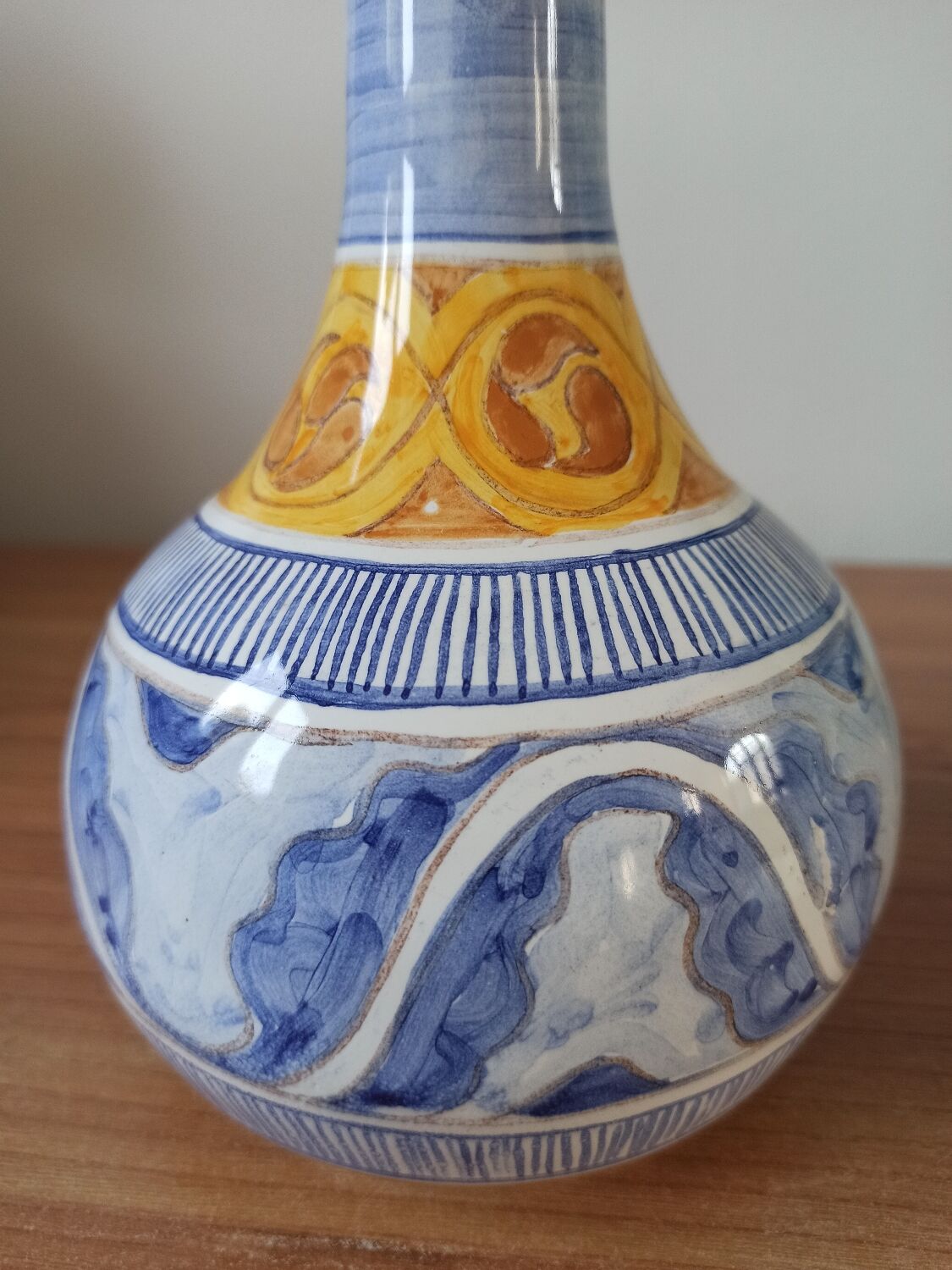 Vintage ceramic vase signed Colette - Riviera / Primavera style