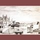 Description of a panoramic view of Mallorca. mallorca drawing. cuadro mallorca.