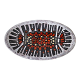 Oblong ceramic cut by perignem circa 1960