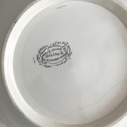 White ironstone salad bowl from Creil and Montereau, Lebeuf Milliet