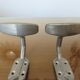 Pair of aluminum patères Art Deco 30 years 40