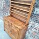 Antique sideboard, solid wood farmhouse furniture.