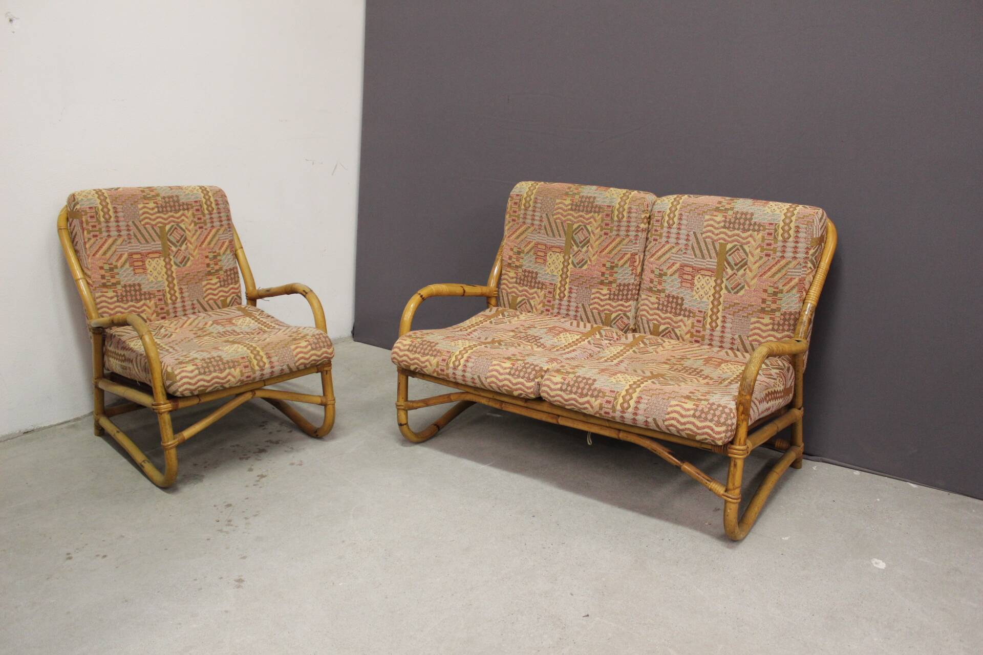 Rattan Garden Furniture from around 1970