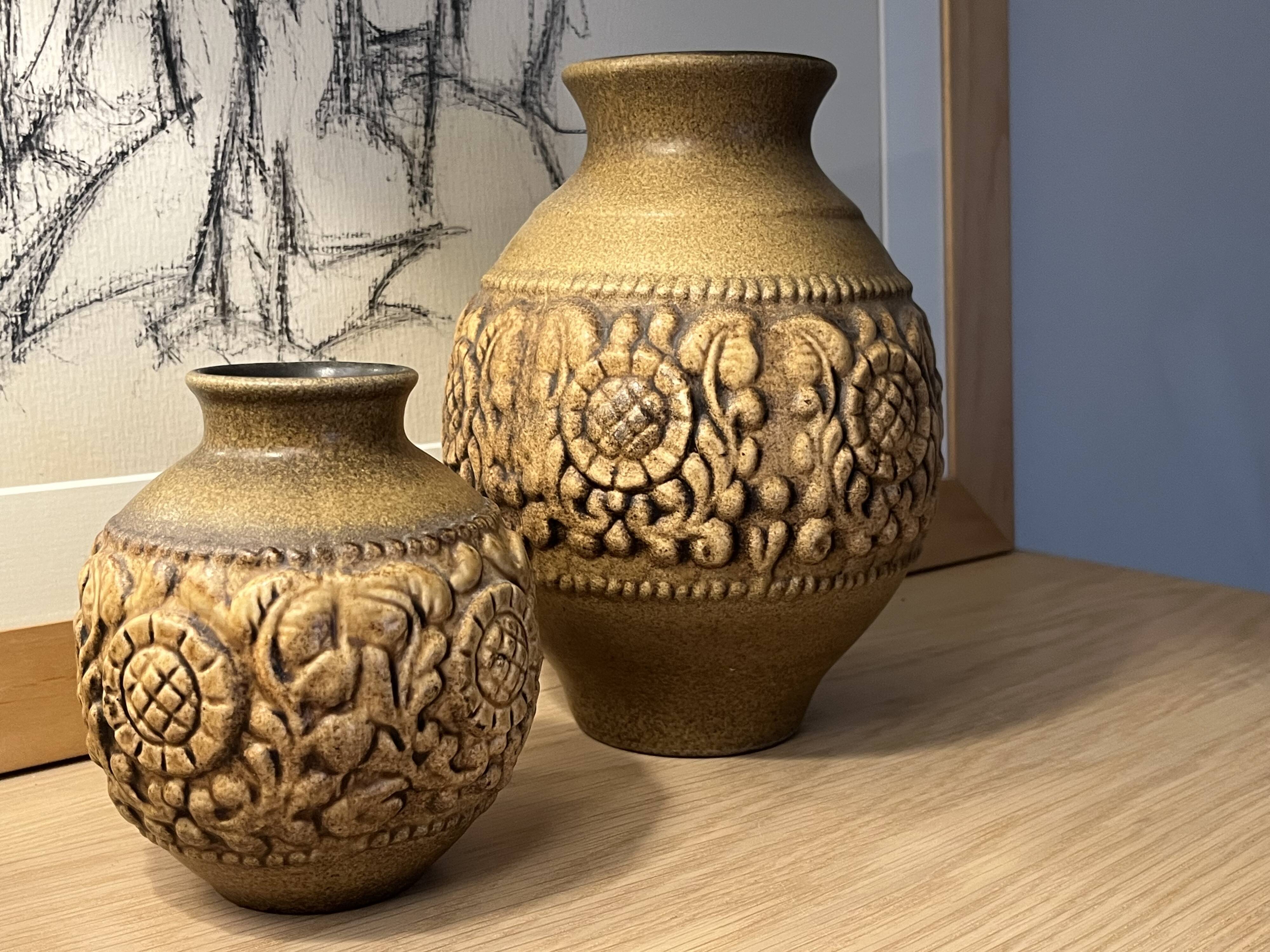 Duo of West Germany Jasba Vases