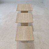 Lot de 3 tables gigognes, 1980s