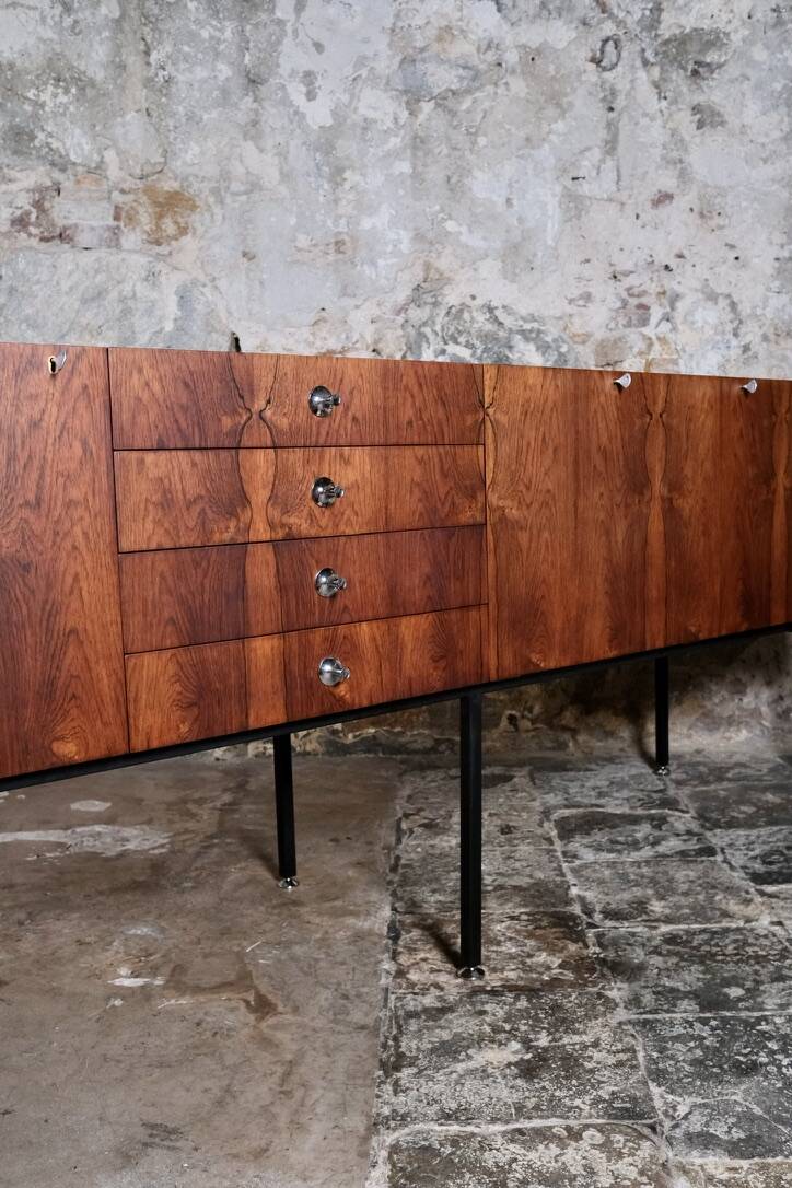 Rosewood sideboard 816 by Alain Richard for Meubles TV, France, 1960