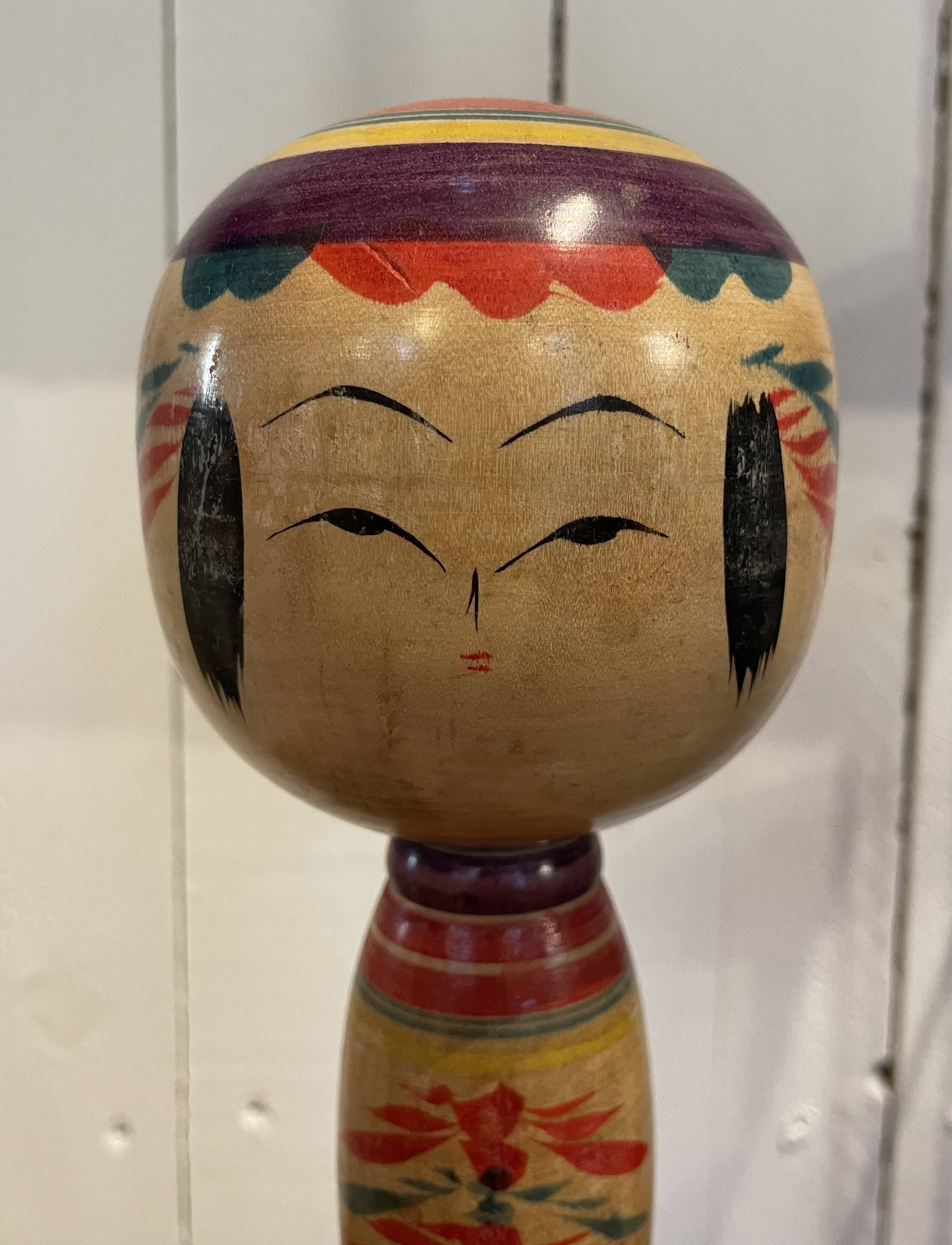 Japanese wooden Kokeshi doll