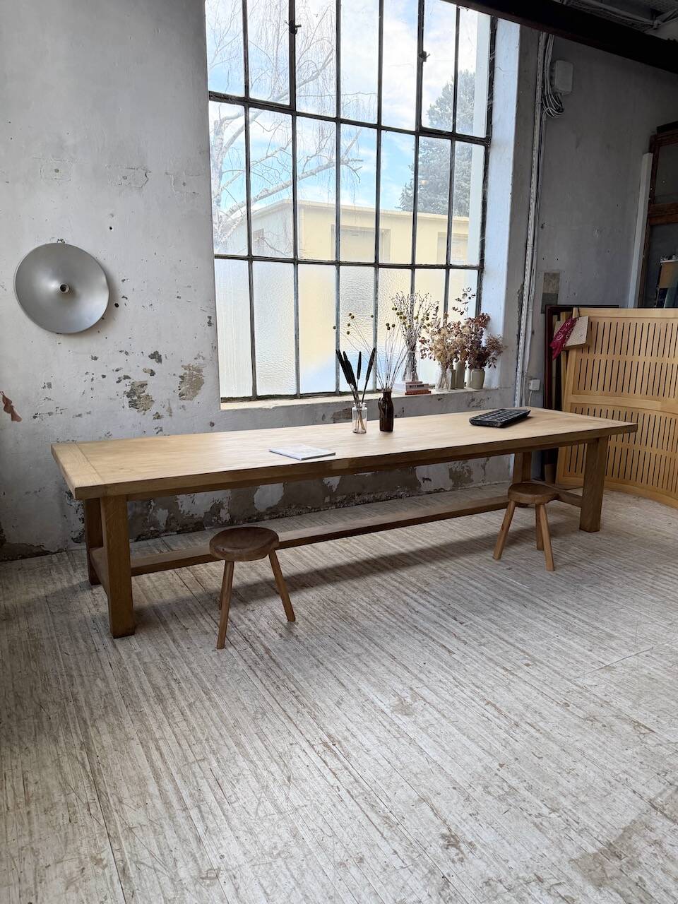 XXL solid oak farmhouse table 3.5m