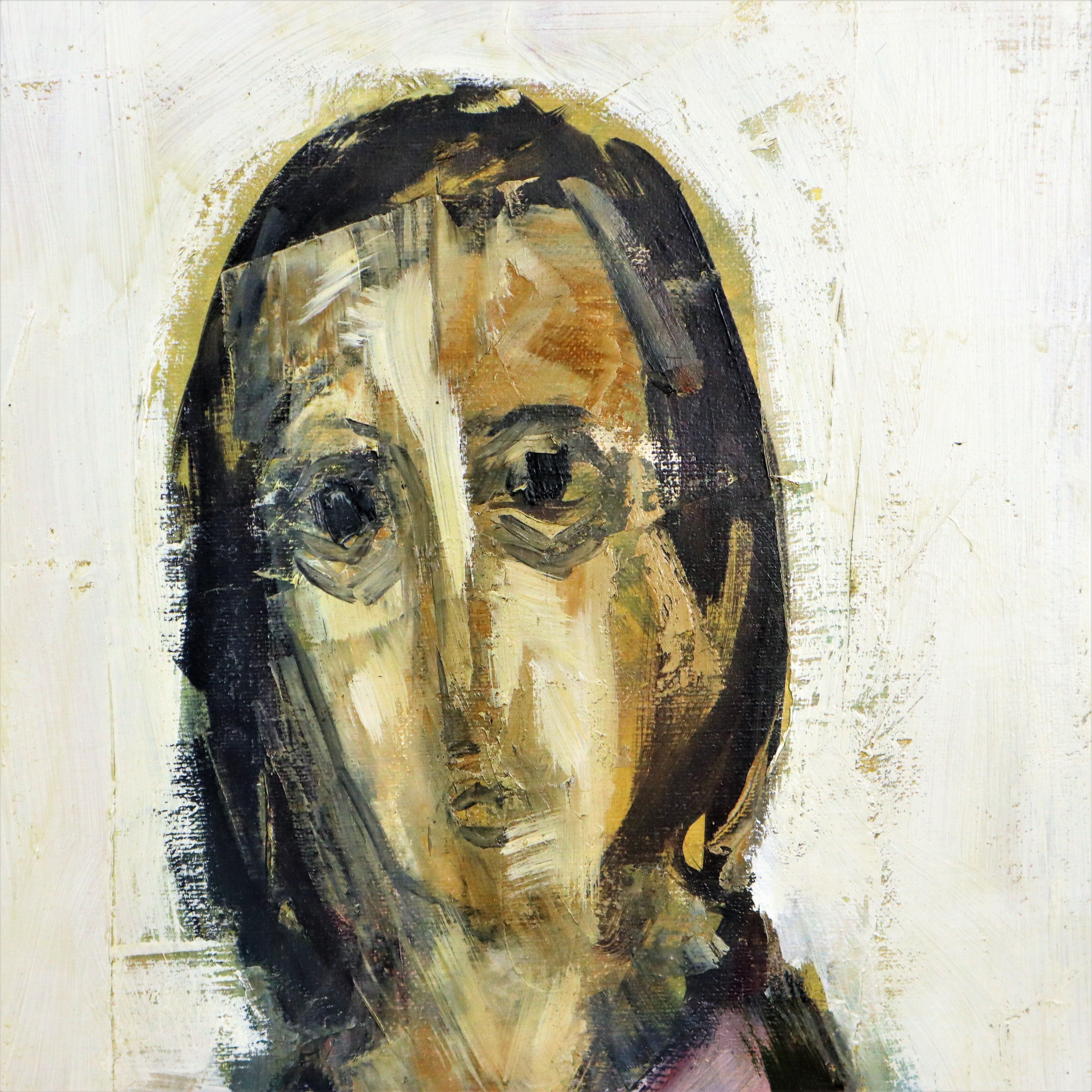 Vintage Oil Painting Artwork Abstract Mother and Child 106cm