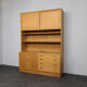 Danish modern oak wall cabinet by Poul Hundevad, Denmark 1960s