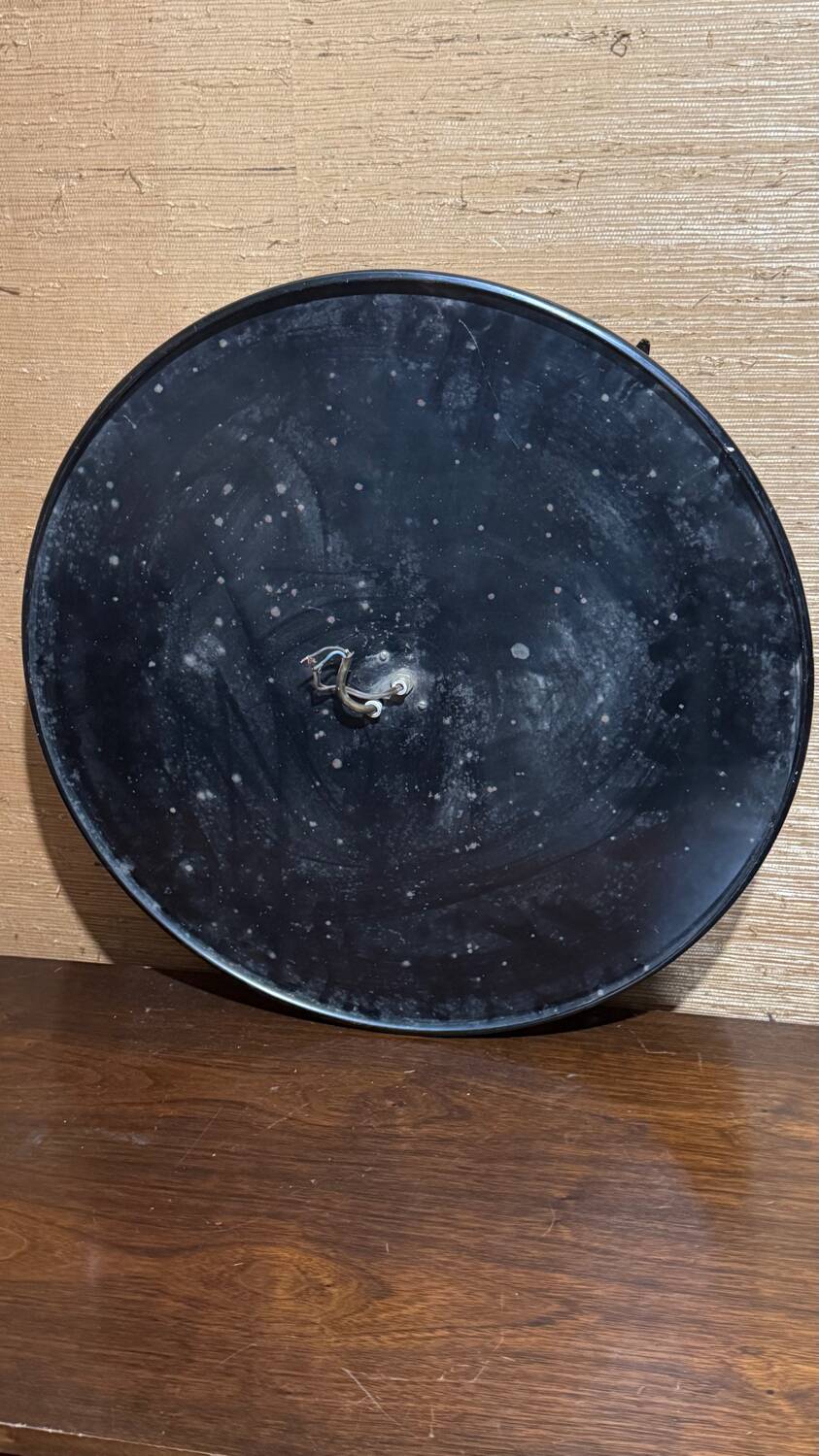 Floral metal ceiling light from the 70s/80s.