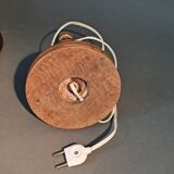 Brutalist lamp in beech 1930/1940.
