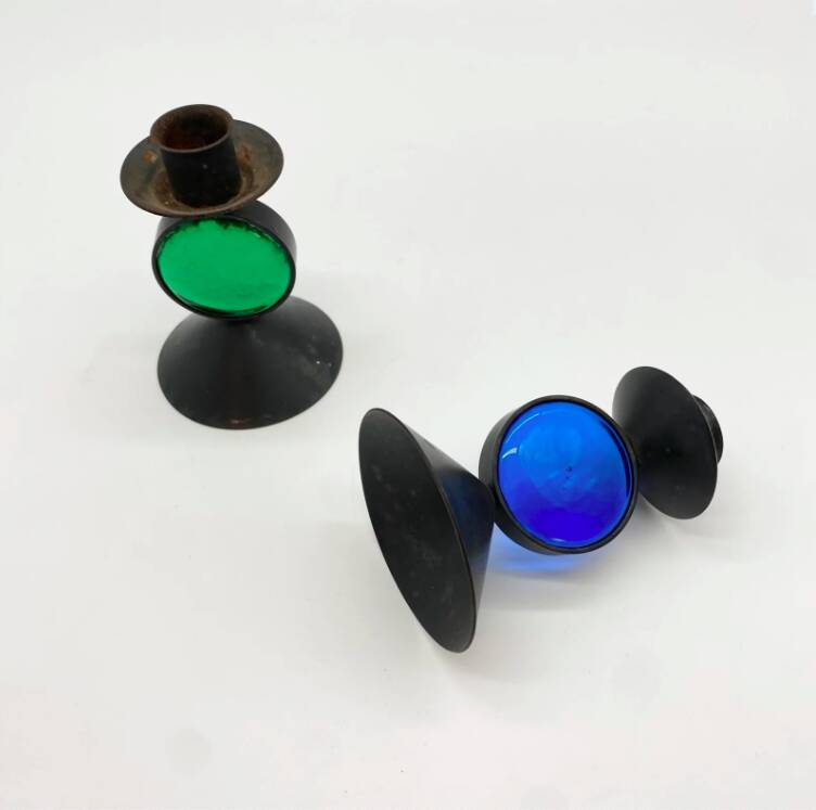 Paire de bougeoirs suédois par « Gunnar Ander » – 1960s