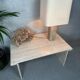 Vintage travertine side table