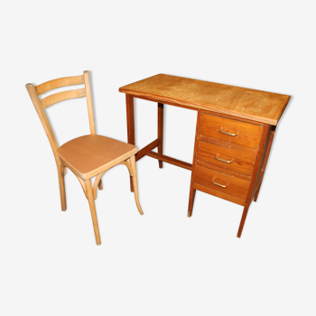 Bureau et sa chaise baumann