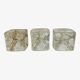 "Ice Cube" candle holders in solid glass attributed to Peill & Putzler - All