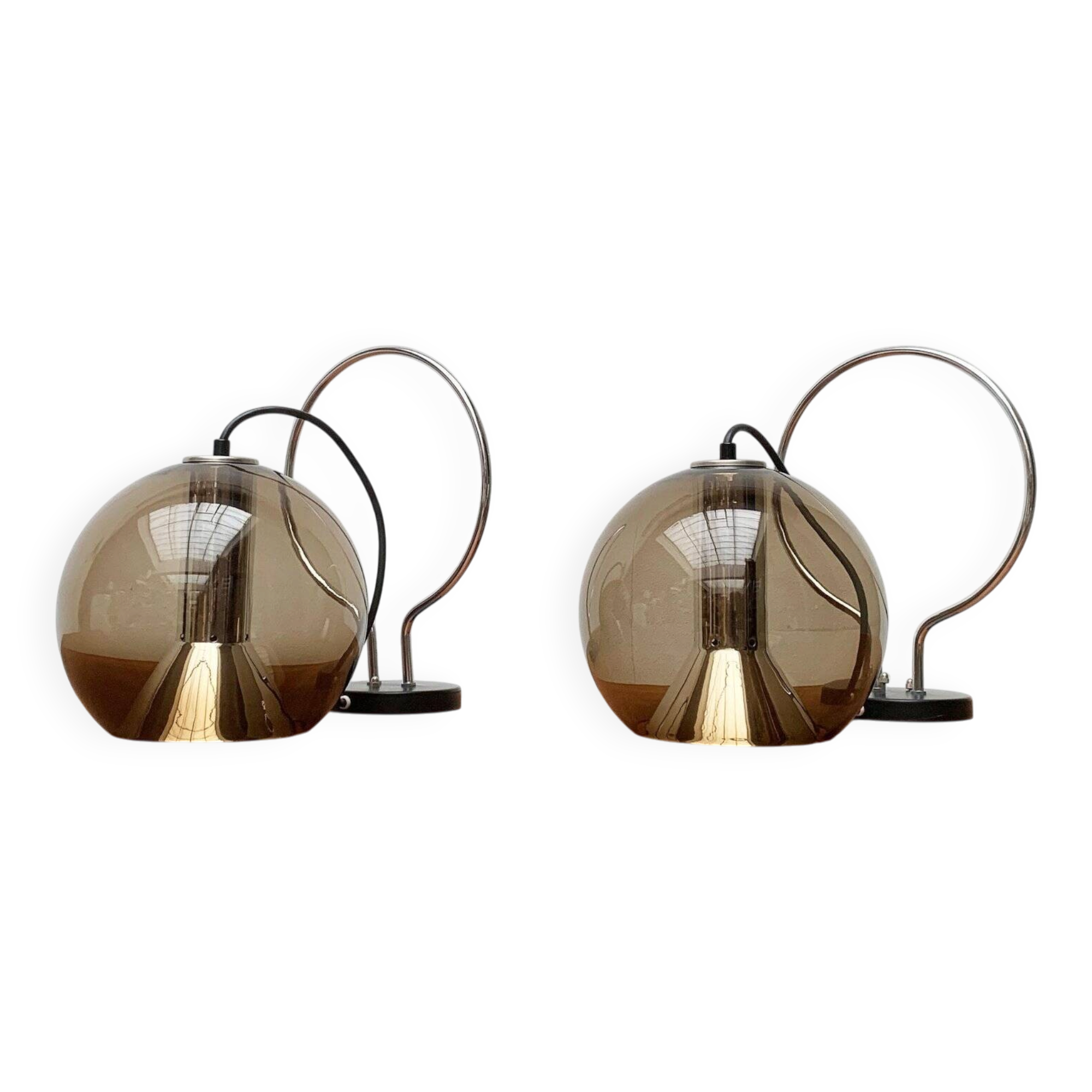 Neo-retro wall sconces from the Dutch space age by Frank Ligtelijn for Raak, set of 2.