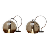 Neo-retro wall sconces from the Dutch space age by Frank Ligtelijn for Raak, set of 2.