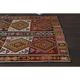 1970s Vintage Turkish Oushak Handmade Wool Cotton Brown Runner Rug 135x300